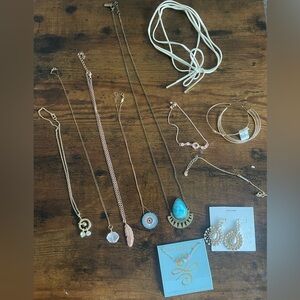 Jewelry pack with Francesca’s necklace, boutique choker, lauren Conrad bracelet